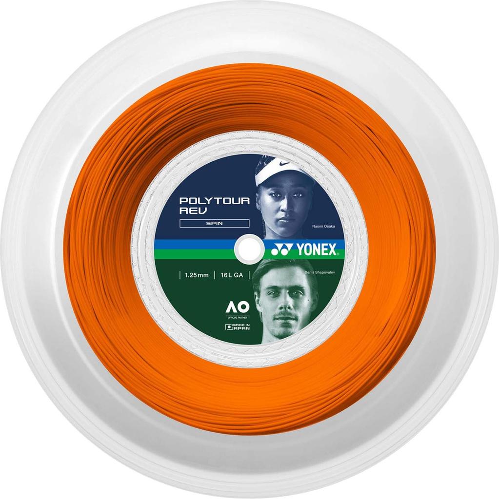 YONEX POLY TOUR REV 125 200m roll PTR125R2 tennis string