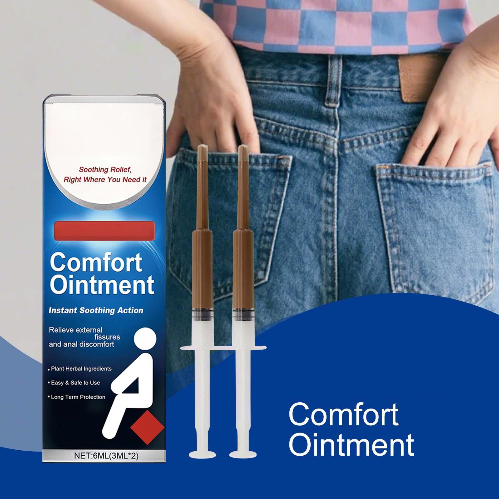 

Комфорт Мазь-крем Облегчает перианальную боль и уменьшает зуд и дискомфорт One Size белый