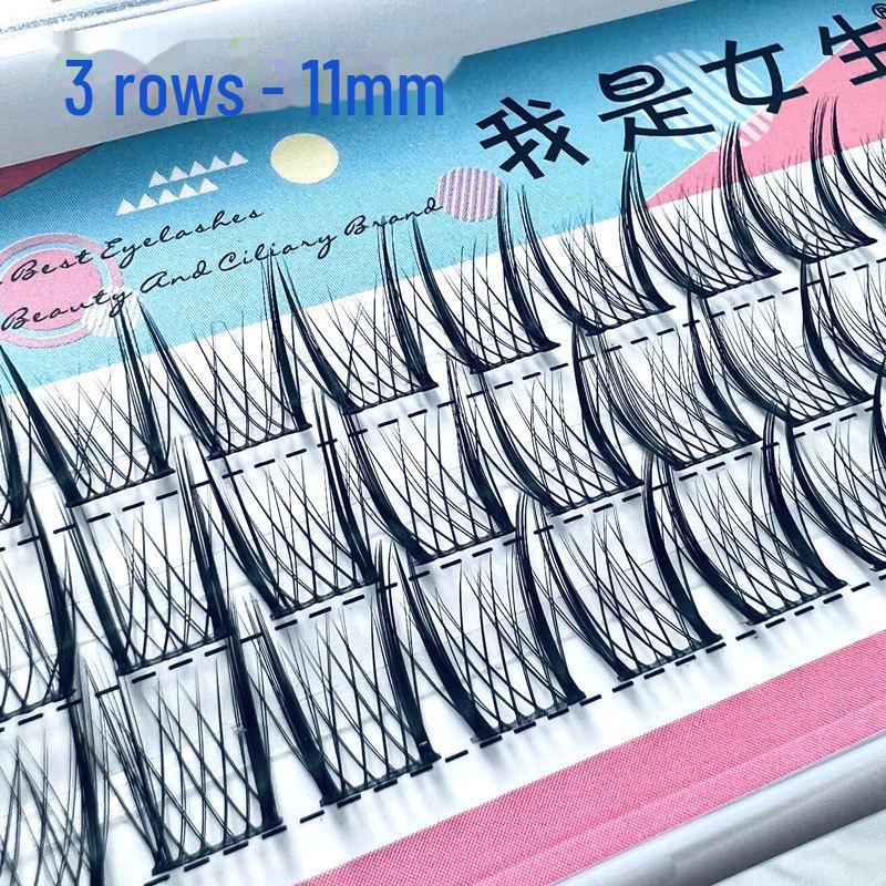 

Jin Yumei Lazy Trilogy Upgraded Segmented Layered False Eyelashes for Beginners