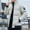 Padded-on men's winter new thickened padded jacket short stand-up collar loose casual feather jacket men's jacket trend