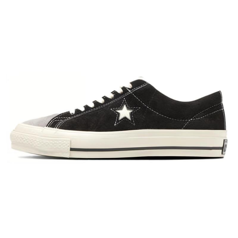 

Converse One Star J VTG Suede Breathable Low-Top Espadrilles Unisex Black 38 чёрный