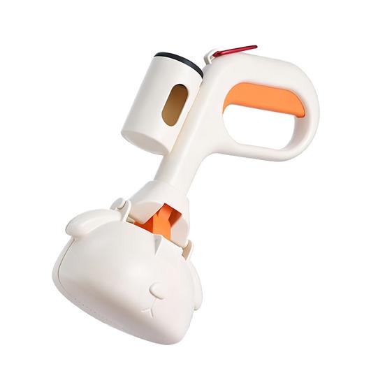 Dog Pooper Scooper Pet Poop Remover with Waste Bag Dispenser Portable Dog Waste Cleanup Tool for Outdoor Walking Camping
