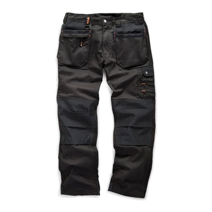 Pantalon Worker Plus Noir Taille 38 R – Confort Et Résistance – Idéal Pour Le Travail - Scruffs