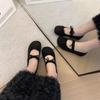 French Evening Wind Ballet Shoes Mary Jane Women's Spring and Autumn 2025 New Flat-soled Soft-soled with Skirts Doudou Shoes Single Shoes
