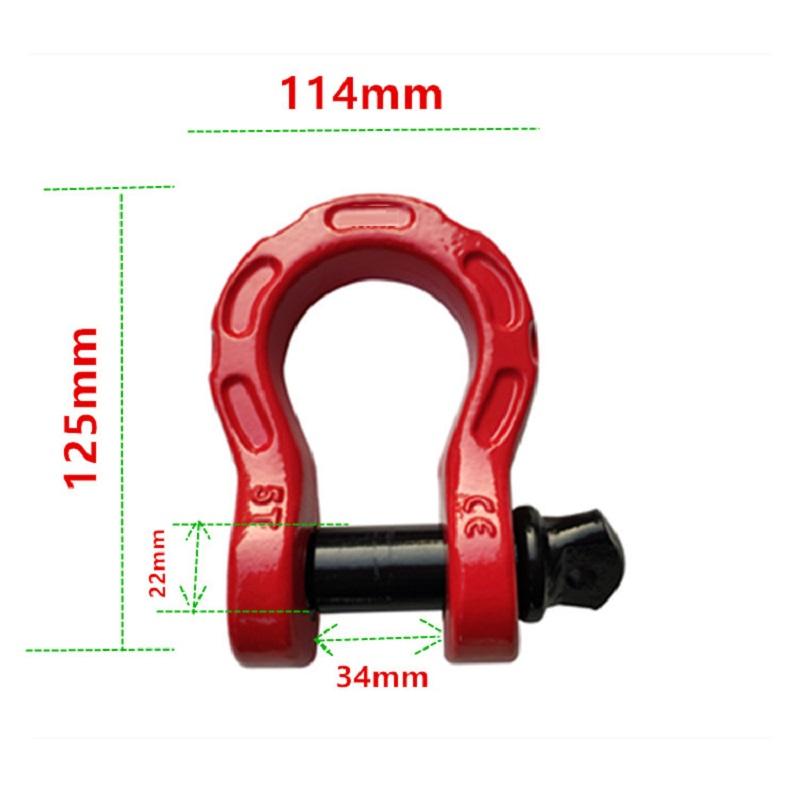 

3/4 22 мм/0,87 дюйма 5 т/11000 фунтов U-образная скоба для лебедки, буксирный ремень прицепа, сверхмощный крюк, вездеход, квадроцикл, UTV, буксировочный прицеп