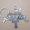Egypt Egyptian Amulet Keychains Women Jewelry Accessories Ankh Charms Chain Wedding Souvenir Gift for Guest Kids Personalized