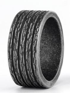 New Viking Style Vertical Stripe Texture Unisex Ring