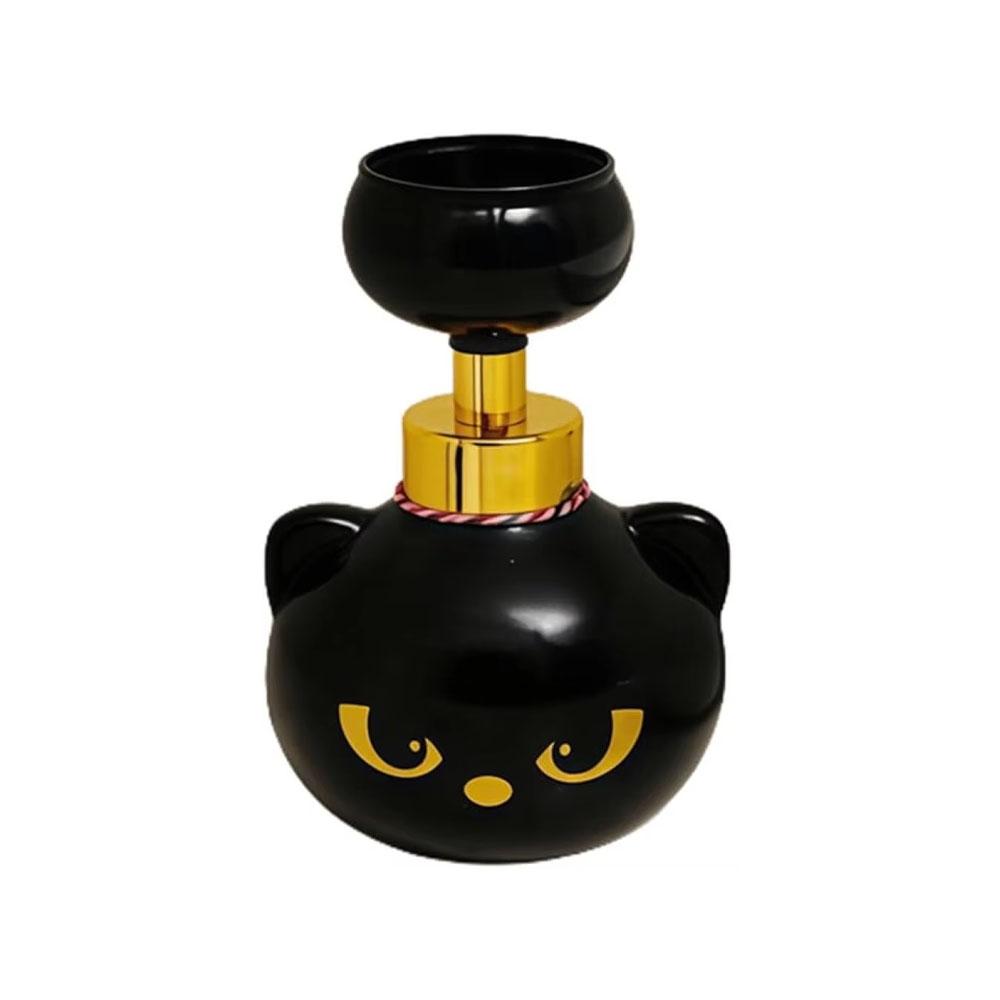 Cute Cat Paw Foaming Soap Dispenser Black Foam Hand Soap Dispenser Bathroom&Kitchen Kid Hand Cleaning Liquid Foaming Pump Bottle