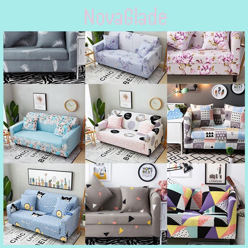 Elegant Fashion 1 2 3 4 Seats Recliner Covers Retro Recliner Sofa Cover Soft Slipcovers
