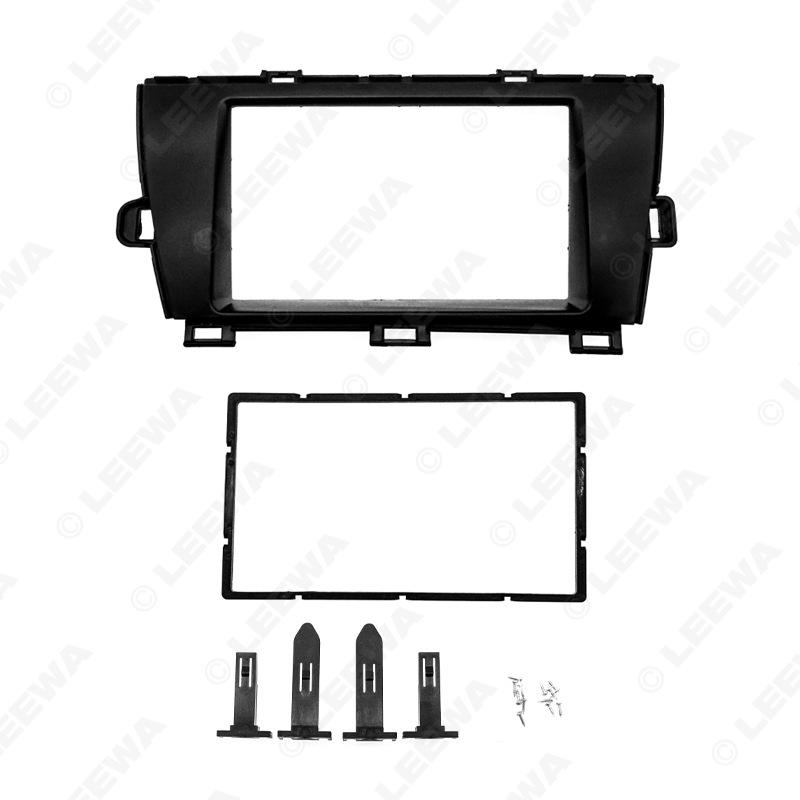 Toyota Prius Audio Frame Double Din DVD Navigation Panel Faceplate (Left, Titanium).