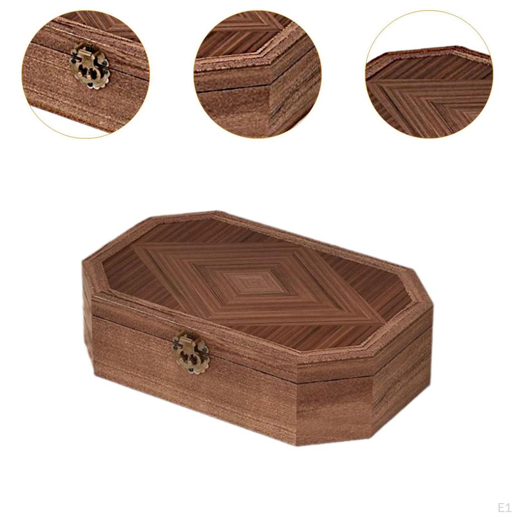 Stolní úložný box na šperky, držák na šperky, uzamykatelný, s přední sponou