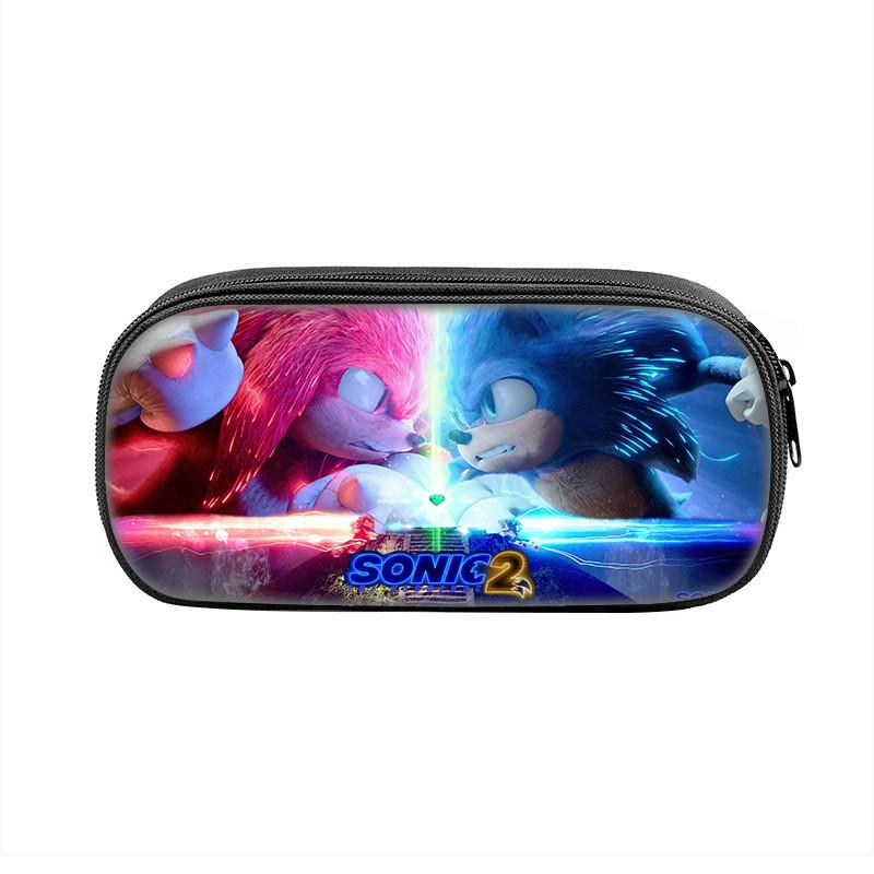 Sonic The Hedgehog Pencil Case With Nylon Material For School Students And Collectors