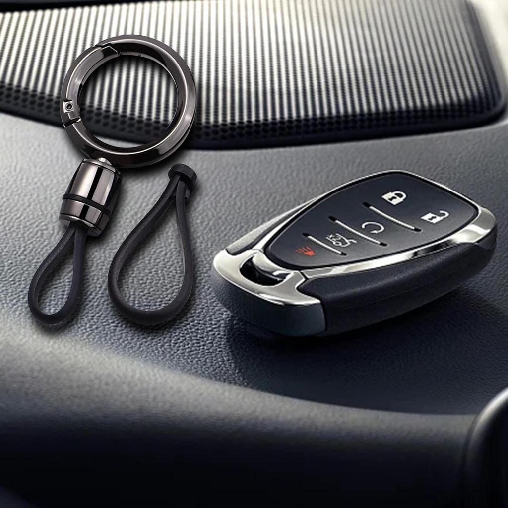 Car Fob Keychain Motorcycle Anti Lost Universal Key Holder Business Metal