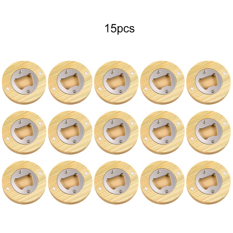 12/15/20pcs Wooden Bottle Opener Blank Suitable for Household Barware Tool or Bar Wedding Favors Bottle Opener for Guests TMZ