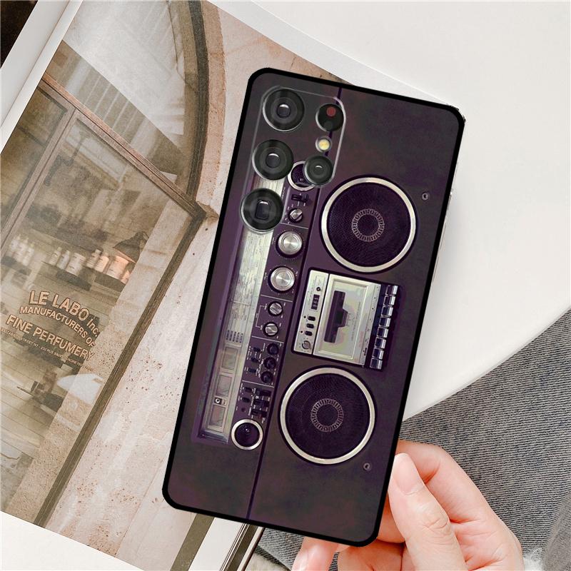 Retro-Kassettenband-Handyhülle Für Samsung Galaxy S25 Ultra S9 S10 S20 S21 S22 S23 S24 Plus S24 FE Bumper-Abdeckung