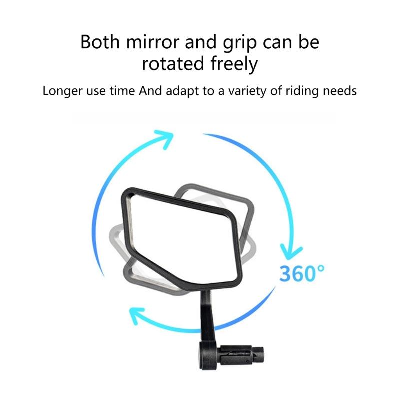 Bike Bar End Looking Glasses Adjustable Handlebar Rearview Looking Glasses Wide Angles Safety Looking Glasses for Electric Bike Riding Cycling