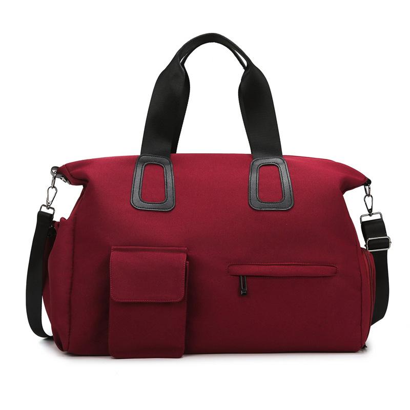 Travel bag Portable women's business trip shopping tow special bag Waterproof Oxford cloth Multifunctional pocket Dry and wet separation women's bag