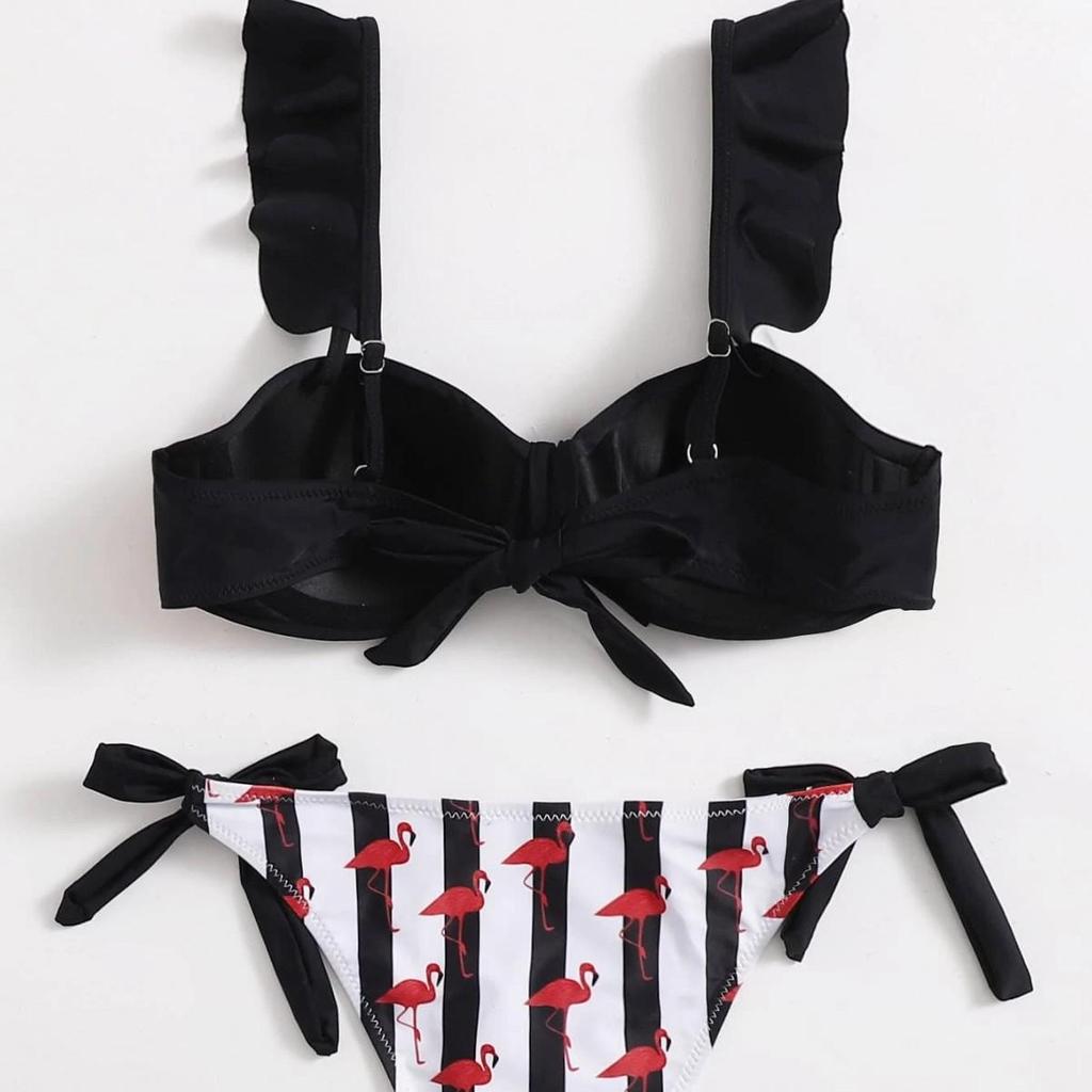 Nuevo Bikini Europeo y Americano de Lazo Dividido: Traje de baño sexy push-up de moda para mujer