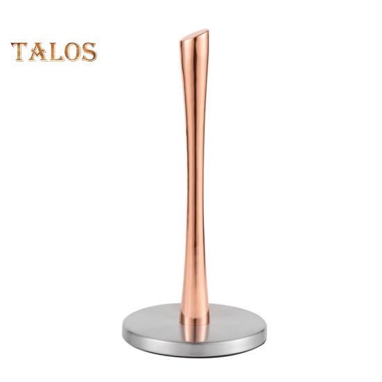 

Держатель для бумажных полотенец Нескользящий снизу Держите в чистоте Нескользящий Отличная подставка для домашних салфеток Диспенсер Кухонный инструмент розового золота