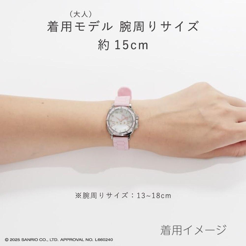 J-AXIS Hello Kitty Rubber Big Face Watch CR3C0008-KTP Ladies Pink