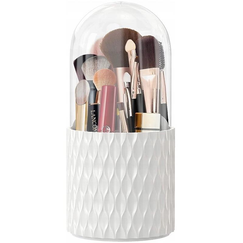Rotating Makeup Brush Organizer Cosmetic Container