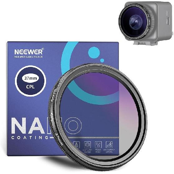 NEEWER CPL-фильтр для видеорегистратора, совместимый с VIOFO A229/A139/A139Pro/T130/WM1, Круговой поляризационный фильтр для видеорегистратора, Аксессуары, Уменьшает отражения и Compatible with Vantrue