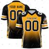 Custom Name Gradient Multicolour Soccer Team Clothes Football Jersey V-Neck T-Shirts Vintage Retro Summer Short Sleeve