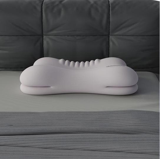 

Эргономичная подушка из пены с эффектом памяти для всех поз сна, многозонная поддержка, нулевое давление, глубокий сон, облегчение боли в шее 50.5x30x10.5cm серый