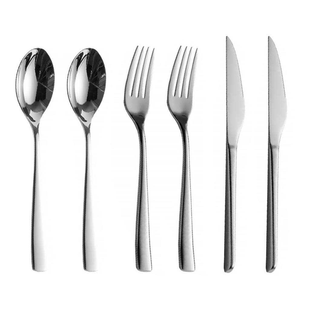 Hive Mind Cutlery Set, 18-8 Stainless Steel, Spoon, Fork, Knife, Assorted Cutlery Set, Dishwasher Safe, Durable, Gift, Present, Celebration (6-piece S