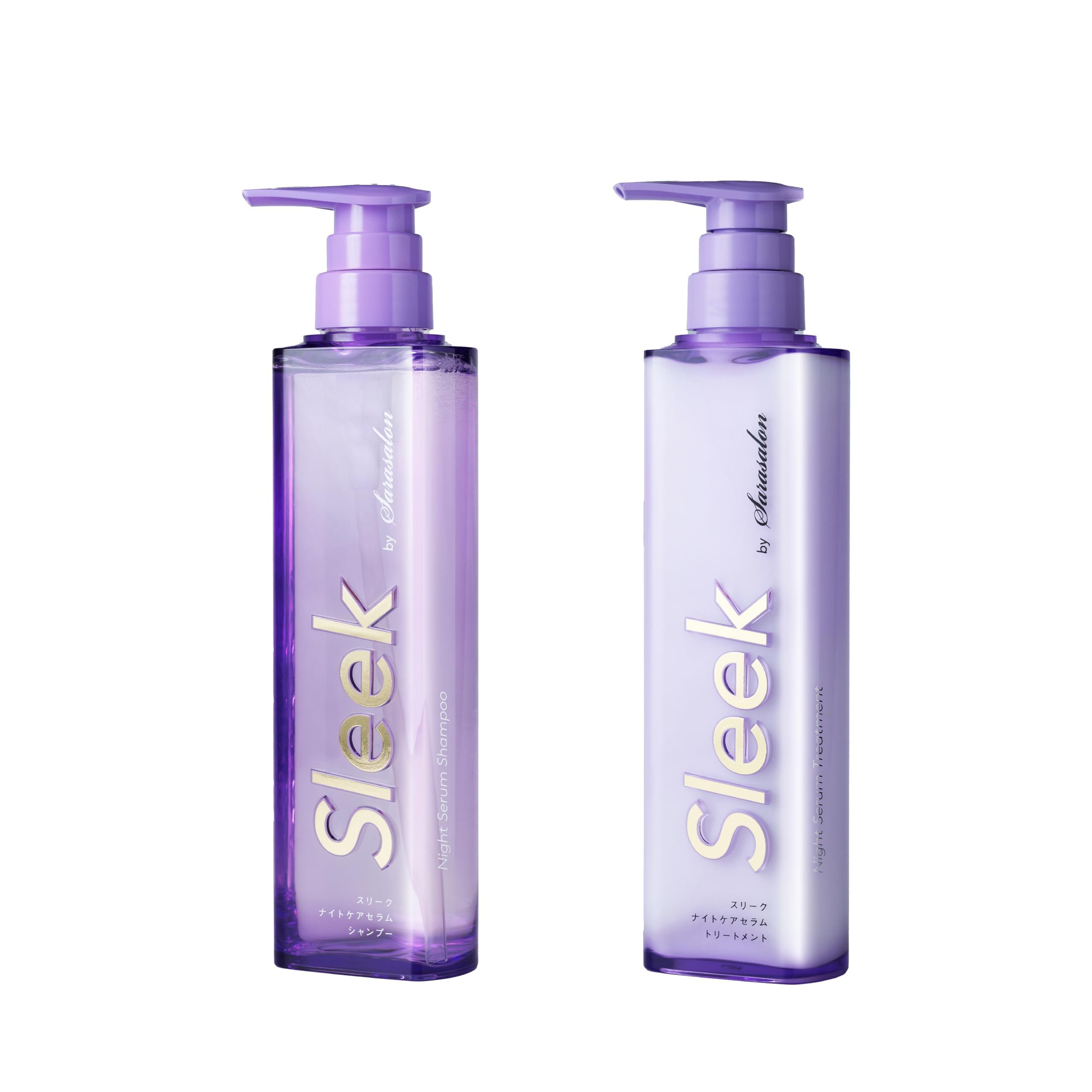 

Sleek by Sara Salon Shampoo Treatment Set 360 мл каждый Ухаживающий шампунь-сыворотка и уход (Ночь и набор)