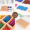 Arithmetic Beaded Mathematical Toy Montessori Black/Gray/Color Beaded Stick Boxed Mathematical Operation Learning Teaching Aids