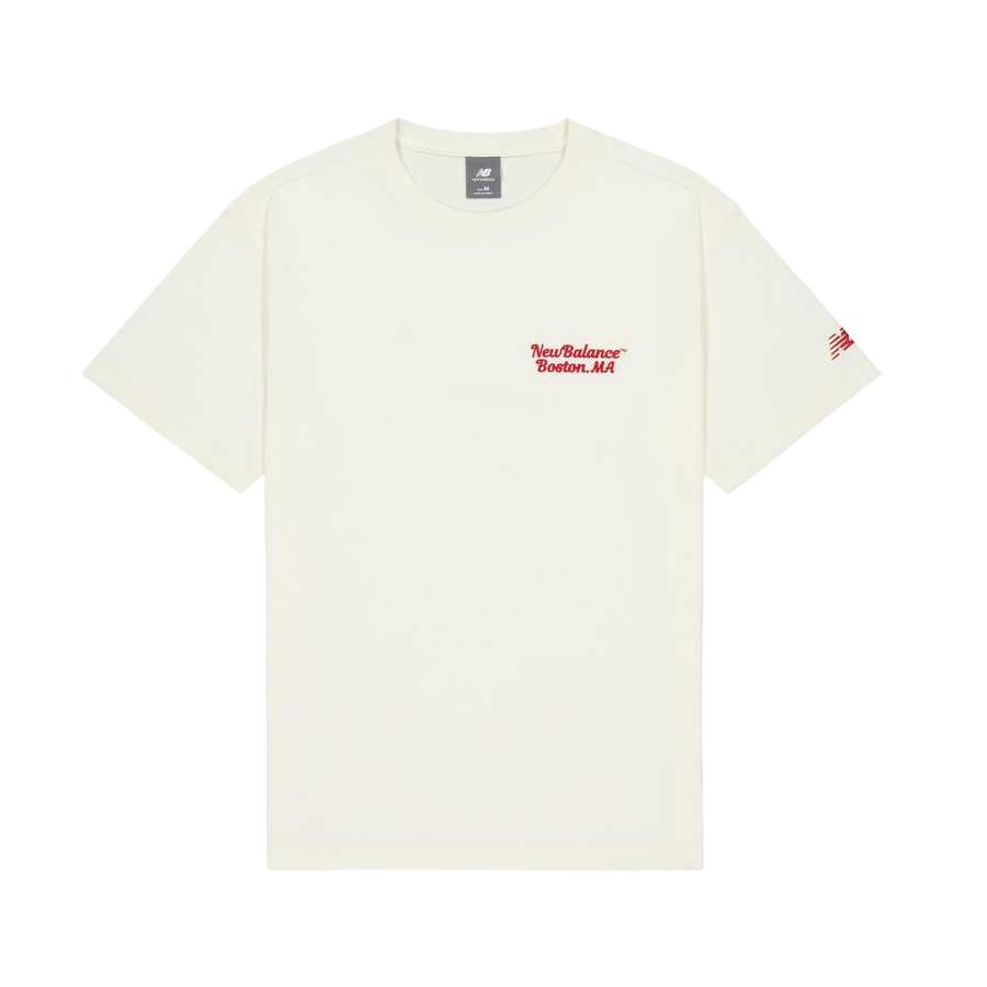 Мужская футболка New Balance Белая AMT51319-CIC 2XL