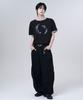 Mubeun Curved Wide Cargo Pants Black