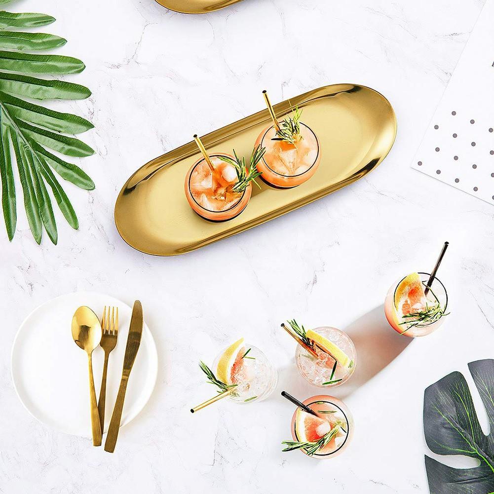 

Convenient stainless steel tray for organizing tea fruit and jewelry 2