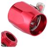 AN6 Aluminum Alloy Hose Finisher Clamp Connector for Fuel Oil Diesel Gas Air and Water Hose PipeRed