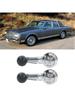 Window Crank Handle 2pcs Metal Auto Window Handle Risers Winders Crank Fit for  Car (Silver)