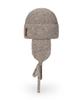 Bajal Va Patch Fly Knit Beanie Beige
