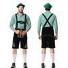 Halloween Bavarian Oktoberfest Costume Lederhosen Shirt Set Adult Party Cosplay Outfit