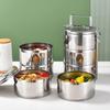 Zhenshijia 304 Stainless Steel 3-Layer Lunch Box