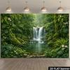 2D Jungle Waterfall Backdrop for Nature, Bohemian and Tropical Themed Photography