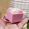 Cartoon Fidget Keychain Squeeze Toys  Playsets DIY Keyboard Keycap Music Button Pass Time Stress Relief Finger Toys  Playsets Portable Four Keys Pinch