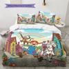 Pippi Longstocking  Pattern Bedding Quilt Set  Home Decoration  Gift (1 * Duvet Cover + 2 * Pillowcase  Without Core)