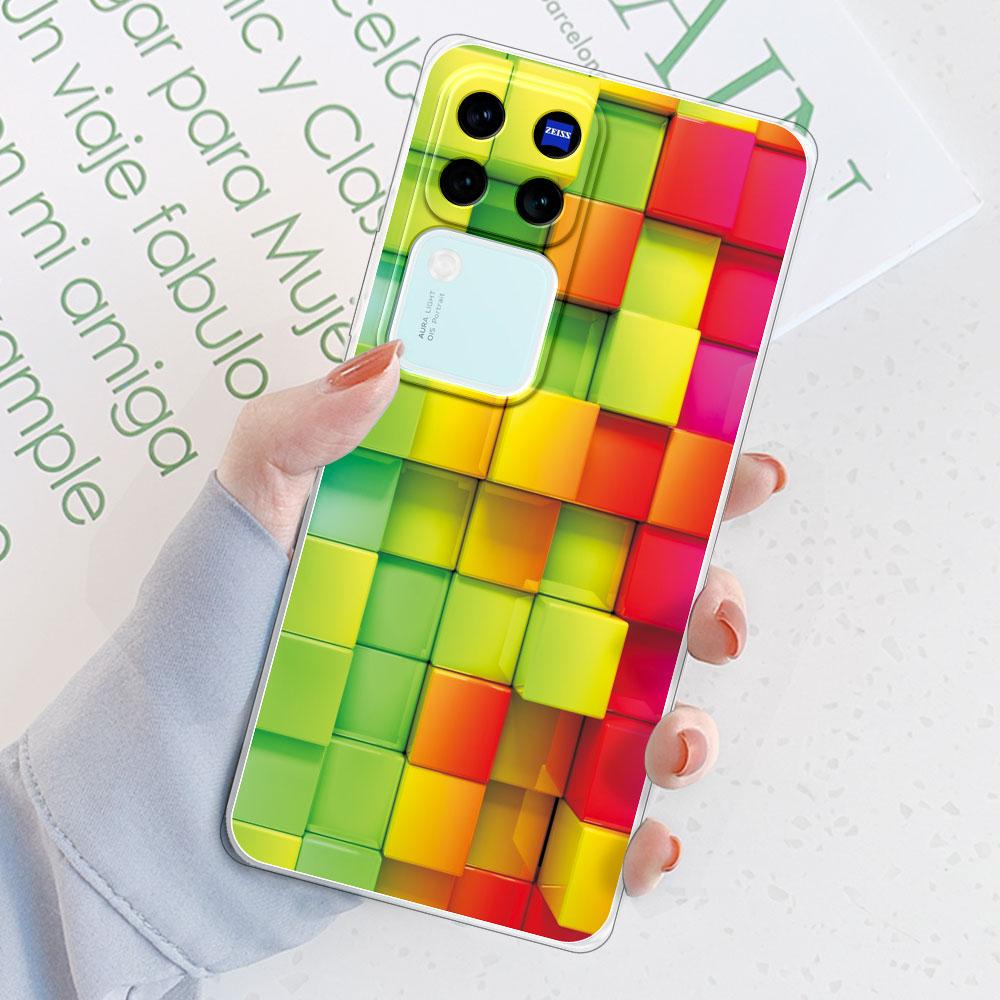 Für Vivo V30 Pro 5G Hülle Rückseite Für Vivo V29 Pro Funda Stoßfeste Klare Weiche Silikon Handyhülle für Vivo V30 V29E TPU Coque