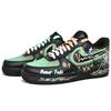 Nike Air Force 1 Low top Skateboard Shoes Unisex Black Green CW2288-001(Team400-)
