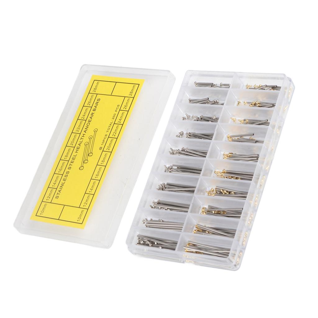 10MM‑28MM Osa pro řemínek hodinek 1,3MM Články řemínku Ocelové Sada hodinářských nástrojů pro opravu hodinek