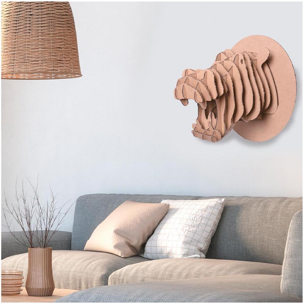 Les Trésors De Lily [A2712] - 3D Cardboard Figurine 'Hippopotamus' - Boards 30x30 Cm