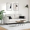 Sofa Cushions 2 Pcs Black 50 X 30 Cm Fabric