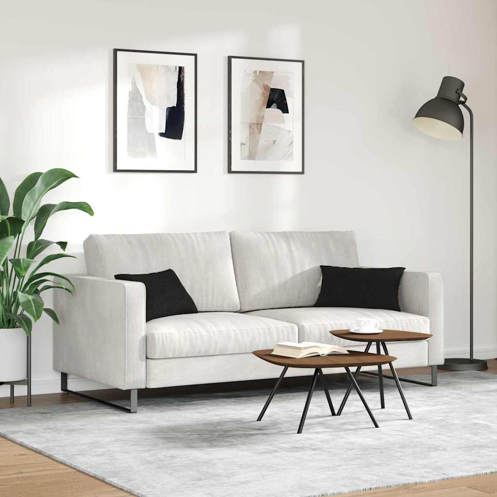 Sofa Cushions 2 Pcs Black 50 X 30 Cm Fabric