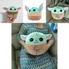 Adorabile Peluche Bambino Yoda Cuscino Con Tessuto di Cristallo Super Morbido Per Bambini Fan