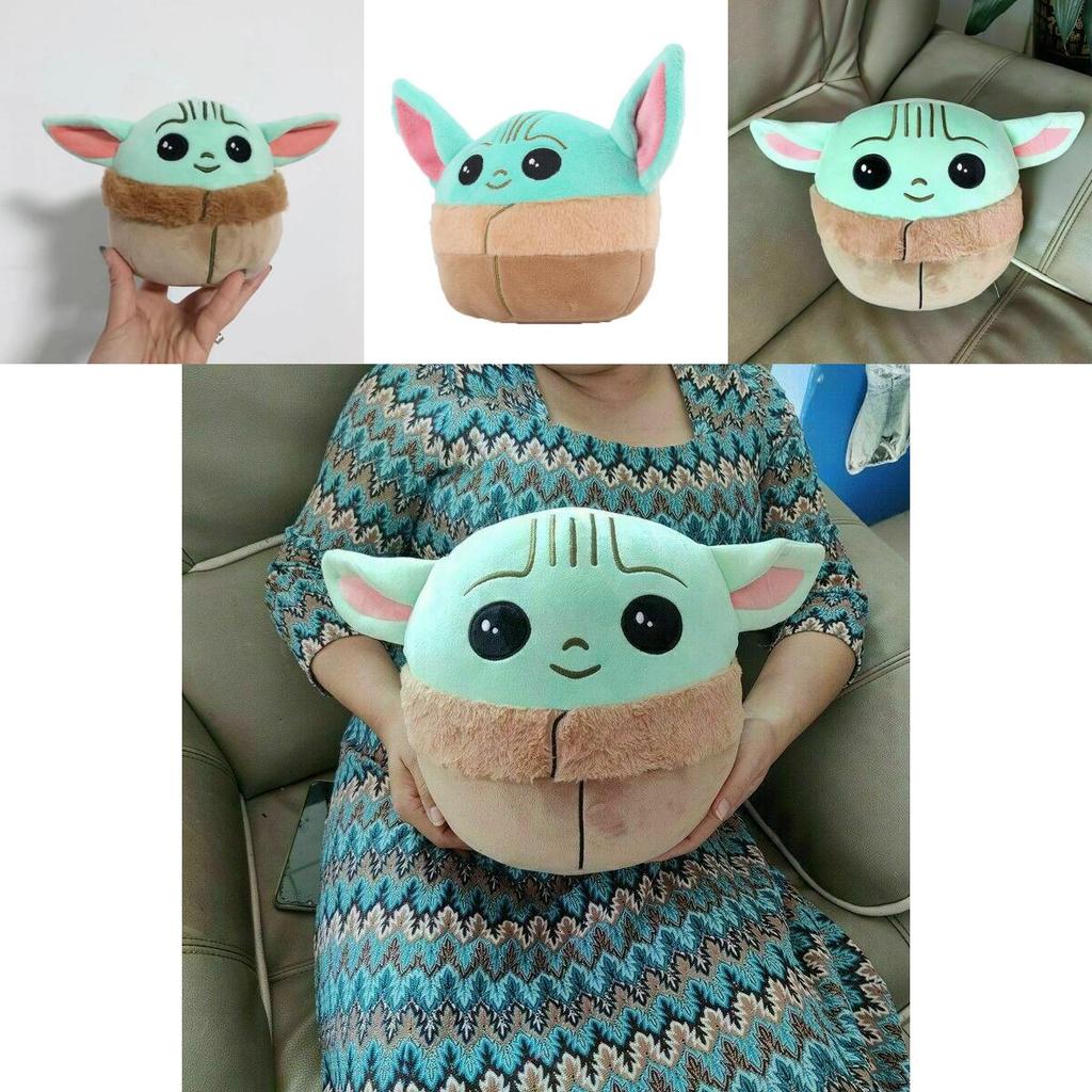 Adorabile Peluche Bambino Yoda Cuscino Con Tessuto di Cristallo Super Morbido Per Bambini Fan